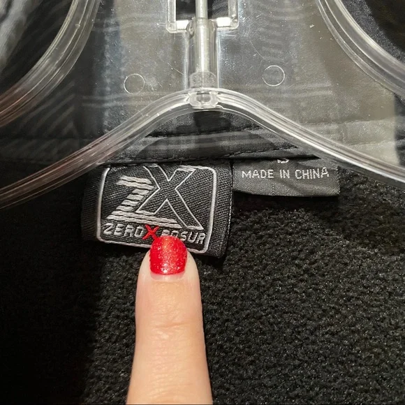 ZeroXposur Plaid Checkered Fleece Lined jacket Black Grey Men’s Size Small - Picture 3 of 7